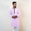 Baby Pink Contrast Panjabi